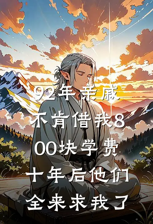 92年亲戚不肯借我800块学费，十年后他们全来求我了