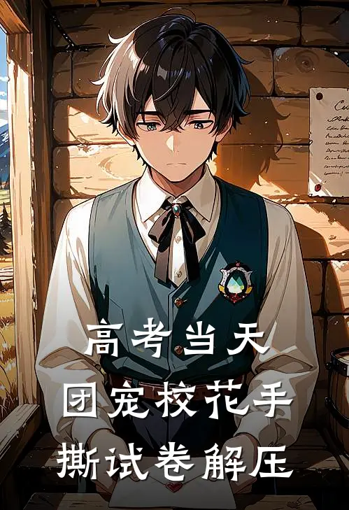 高考当天，团宠校花手撕试卷解压