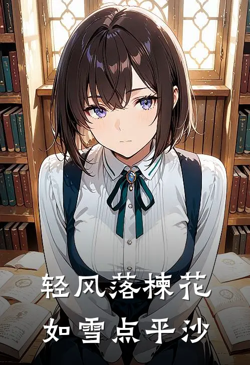 轻风落楝花，如雪点平沙