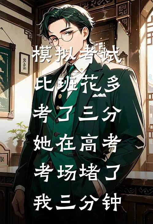 模拟考试比班花多考了三分，她在高考考场堵了我三分钟