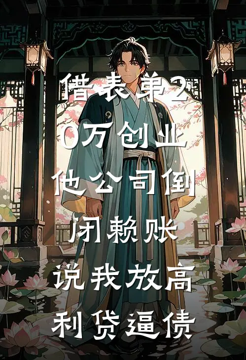 借表弟20万创业，他公司倒闭赖账，说我放高利贷逼债