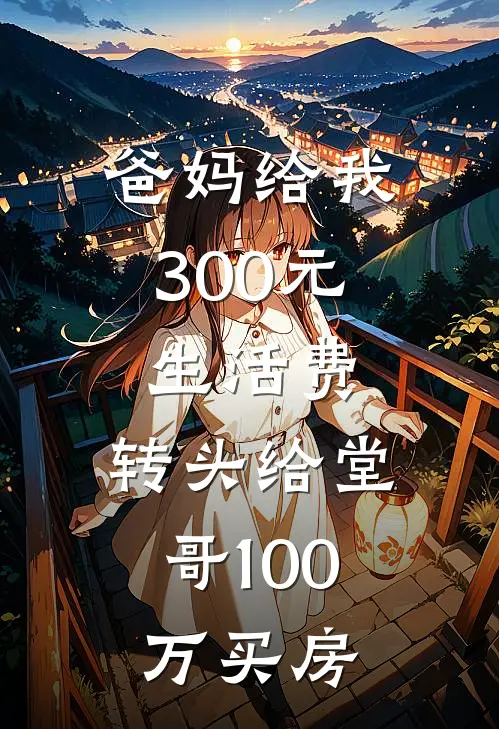 爸妈给我300元生活费，转头给堂哥100万买房