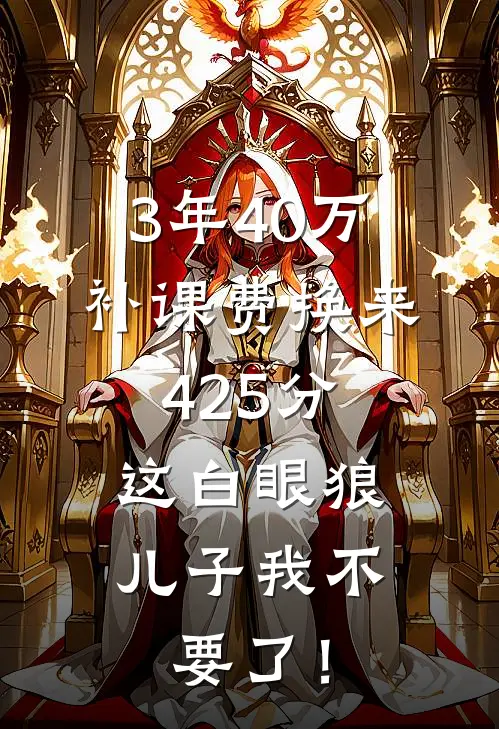 3年40万补课费换来425分，这白眼狼儿子我不要了！