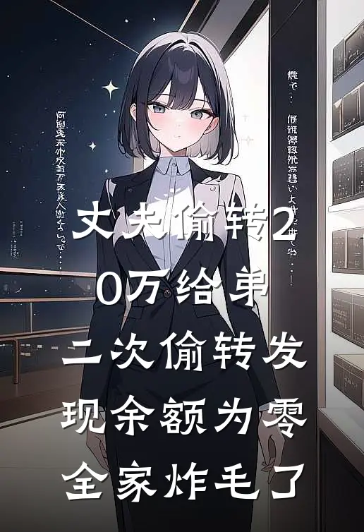 丈夫偷转20万给弟，二次偷转发现余额为零，全家炸毛了