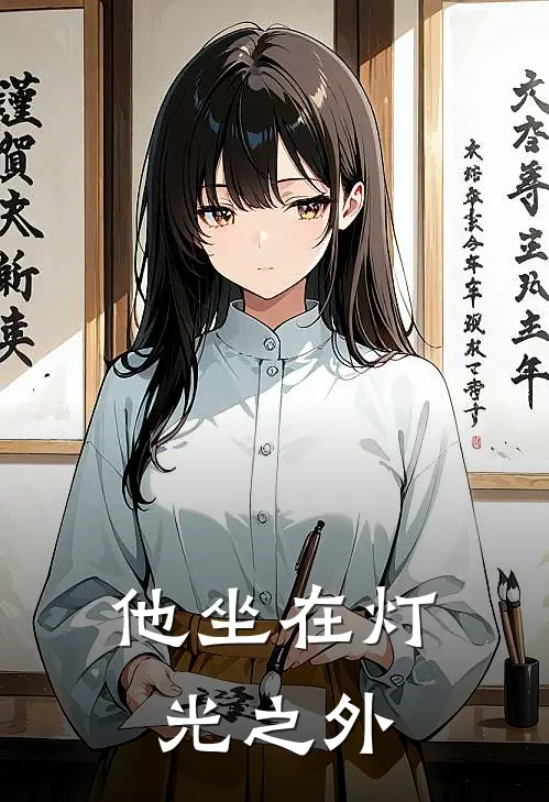 他坐在灯光之外
