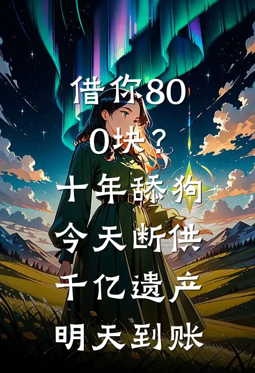 借你800块？十年舔狗今天断供，千亿遗产明天到账