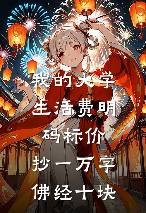 我的大学生活费明码标价，抄一万字佛经十块
