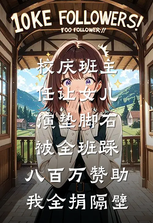 校庆班主任让女儿演“垫脚石”被全班踩,八百万赞助我全捐隔壁