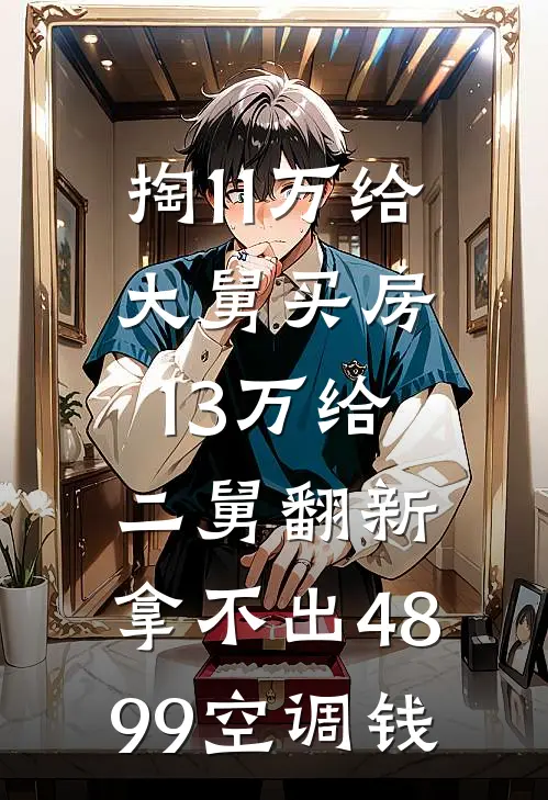 掏11万给大舅买房13万给二舅翻新，拿不出4899空调钱