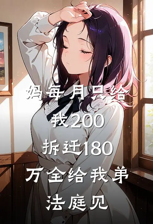 妈每月只给我200，拆迁180万全给我弟，法庭见。