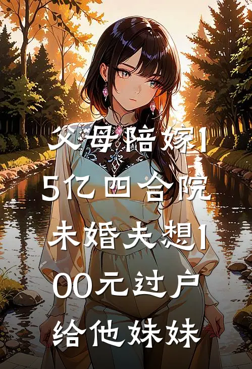 父母陪嫁1.5亿四合院，未婚夫想100元过户给他妹妹
