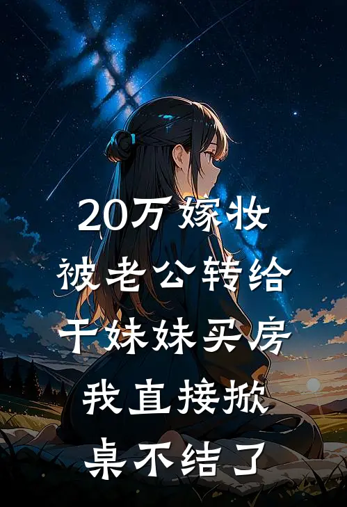 20万嫁妆被老公转给干妹妹买房,我直接掀桌不结了