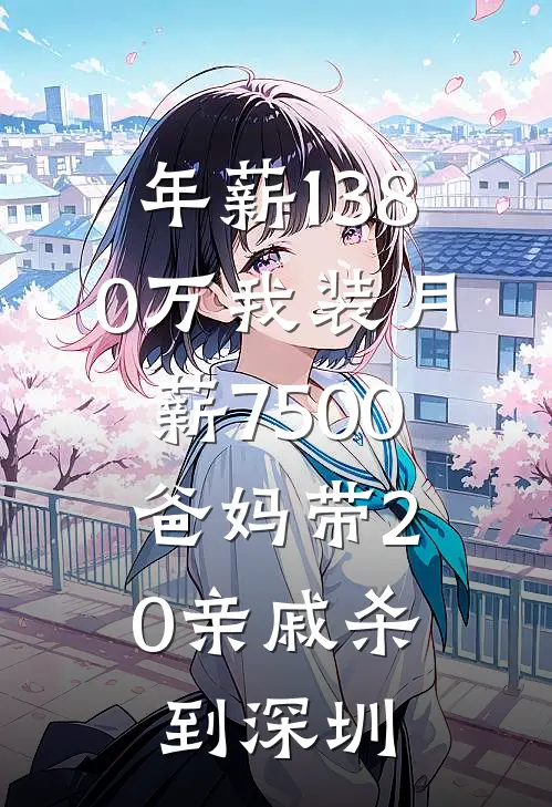 年薪1380万我装月薪7500,爸妈带20亲戚杀到深圳