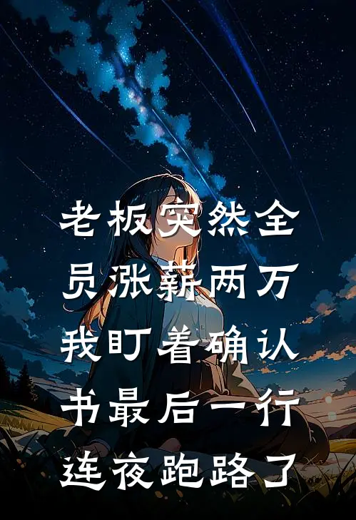 老板突然全员涨薪两万，我盯着确认书最后一行连夜跑路了
