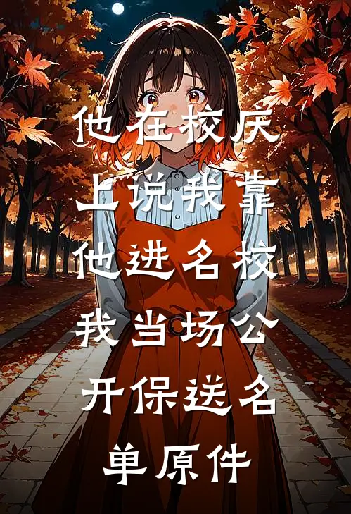 他在校庆上说我靠他进名校,我当场公开保送名单原件