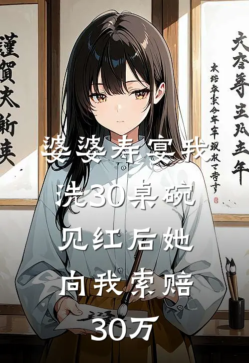 婆婆寿宴我洗30桌碗,见红后她向我索赔30万