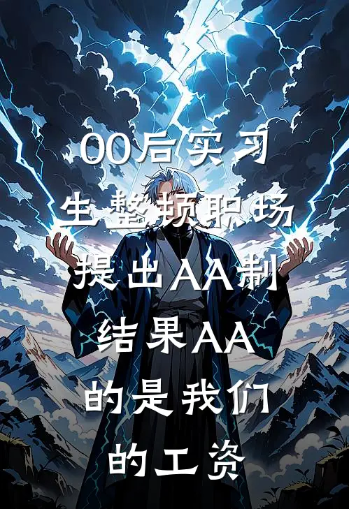 00后实习生整顿职场提出AA制,结果AA的是我们的工资
