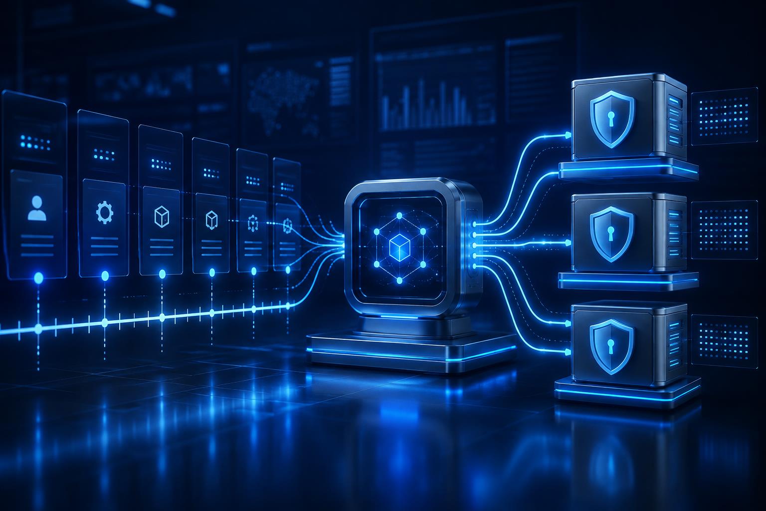 API 调用审计留痕 3D 科技渲染