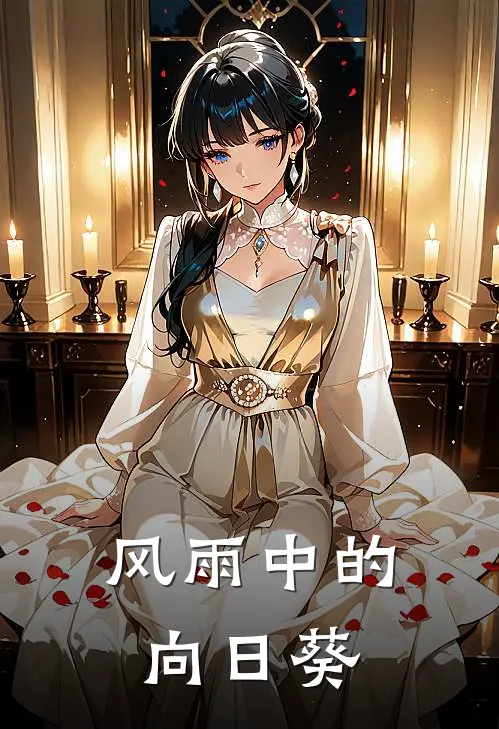 风雨中的向日葵