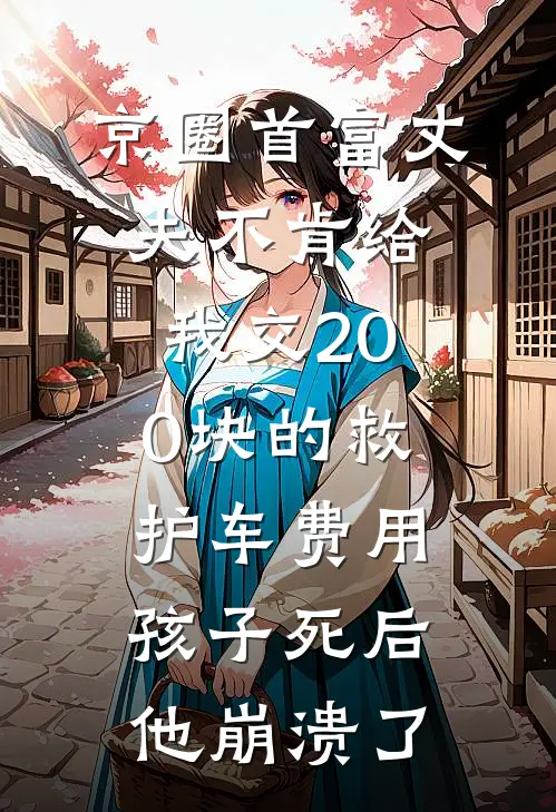 京圈首富丈夫不肯给我交200块的救护车费用，孩子死后他崩溃了