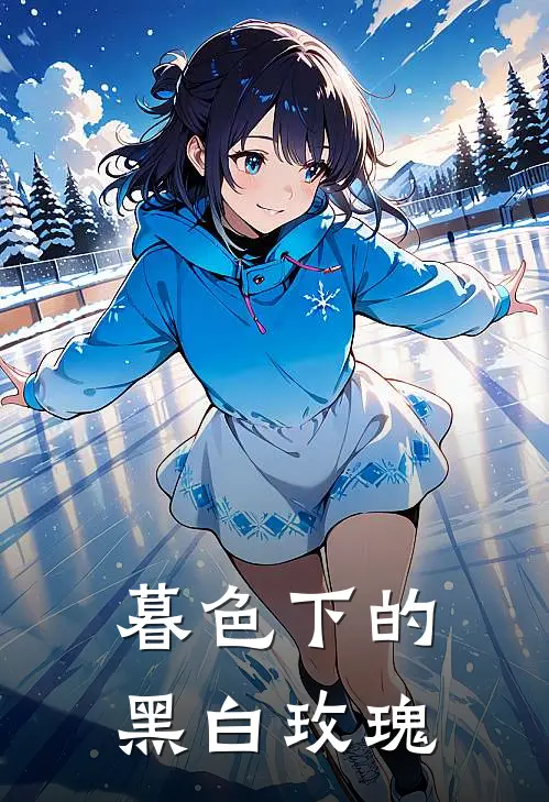 暮色下的黑白玫瑰