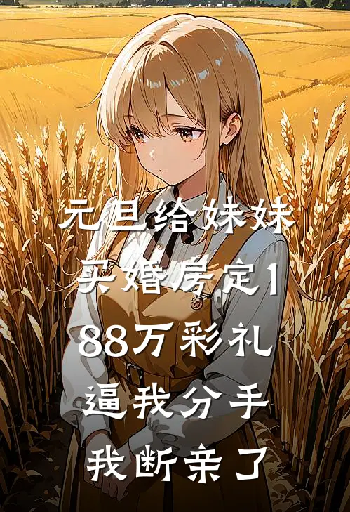 元旦给妹妹买婚房定188万彩礼逼我分手，我断亲了
