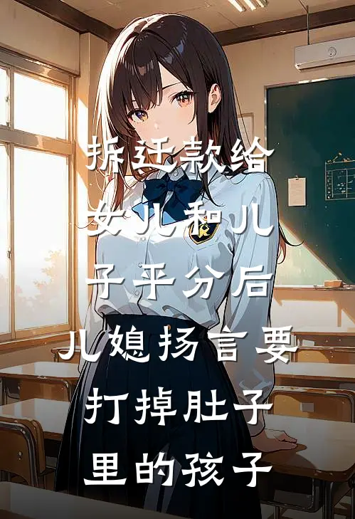 拆迁款给女儿和儿子平分后，儿媳扬言要打掉肚子里的孩子