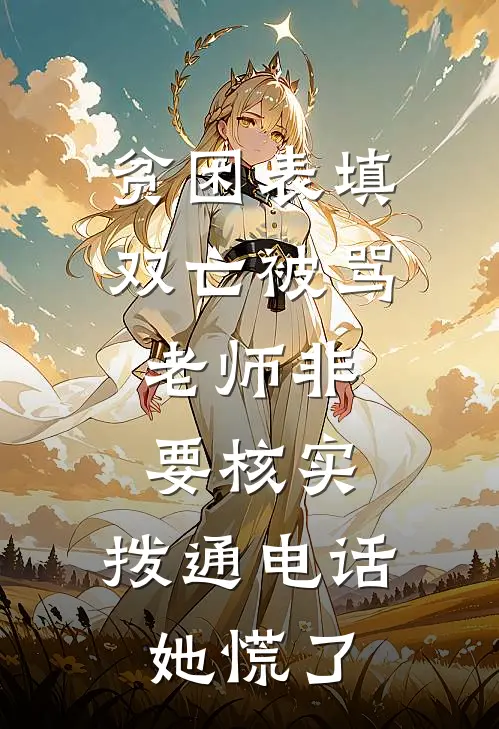 贫困表填双亡被骂，老师非要核实，拨通电话她慌了