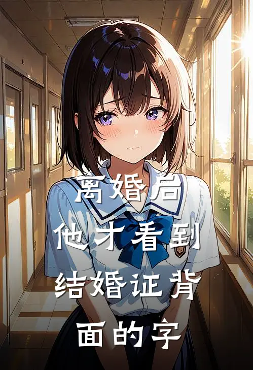 离婚后，他才看到结婚证背面的字