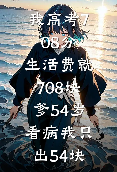 我高考708分，生活费就708块，爹54岁看病我只出54块