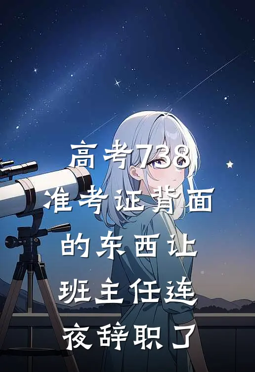 高考738，准考证背面的东西让班主任连夜辞职了